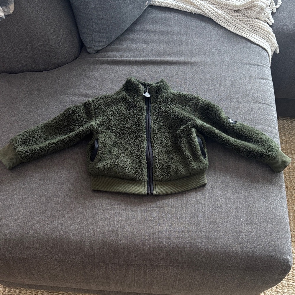 Appaman green Sherpa toddler coat 2T